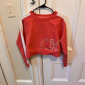 Calvin Klein Performance Red and White Sweatshirt